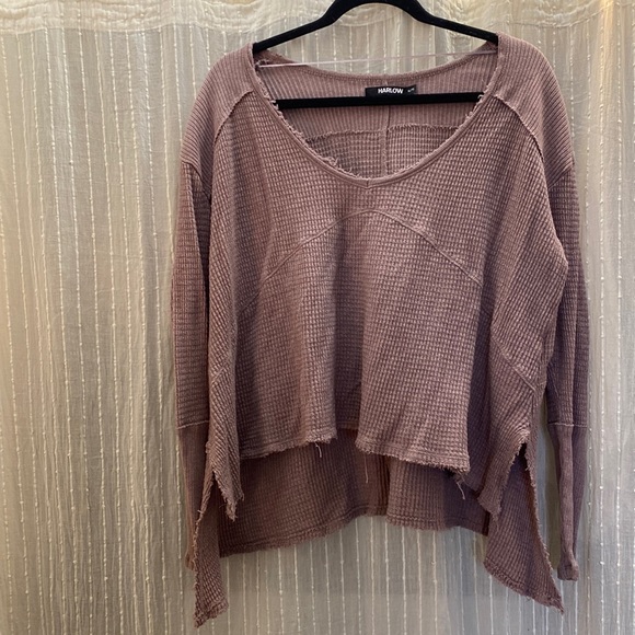 Harlow long sleeved top, dark lavender Size XL - Picture 1 of 6